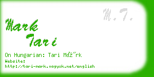 mark tari business card